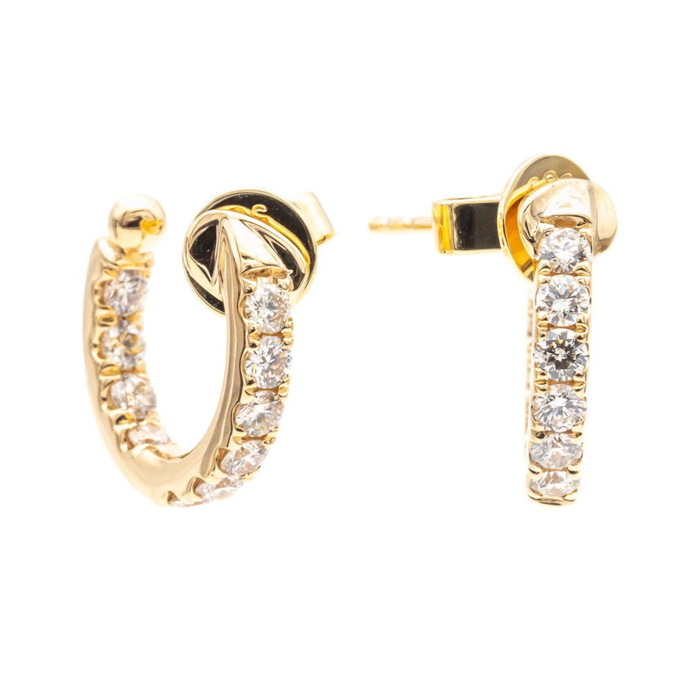 Inside/Out Diamond Hoop Earrings