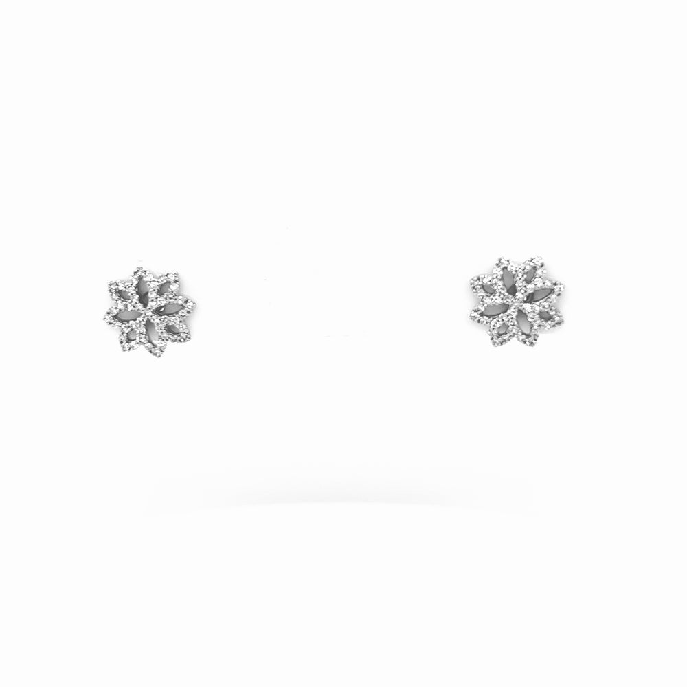
            
                Load image into Gallery viewer, Snowflake Post-Back Earrings
            
        