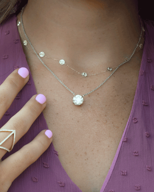 
            
                Load image into Gallery viewer, Classic Solitaire Diamond Pendant
            
        